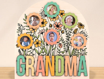 Mom Flower Garden Photo Frame SVG Bundle for LightBurn and xTool