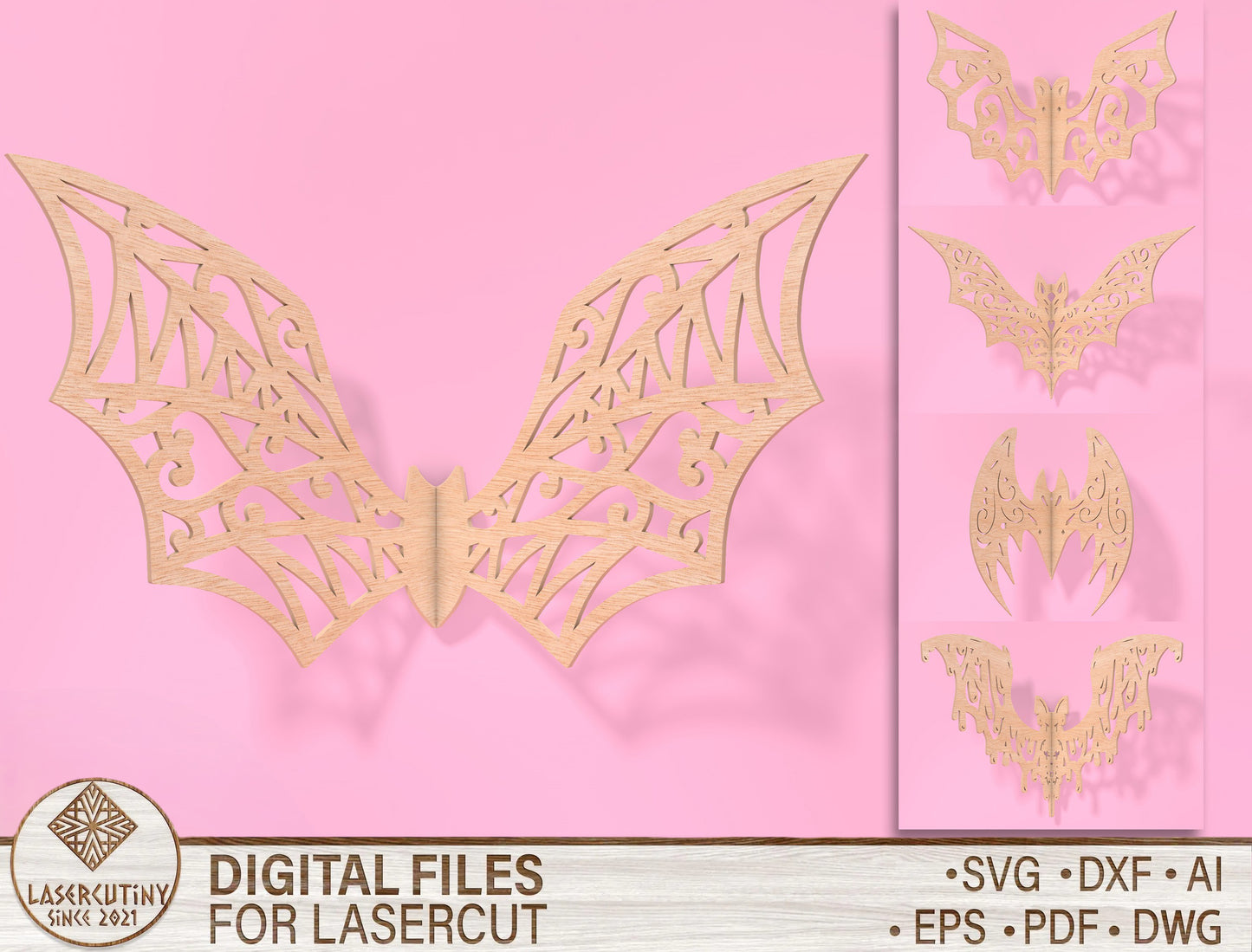 Butterfly Wing Wall Decor SVG Laser Cut File for Glowforge and xTool