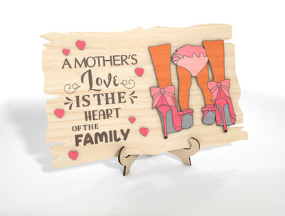 Funny Mother Daughter Sassy Mom Sign SVG Bundle for xTool and LightBurn