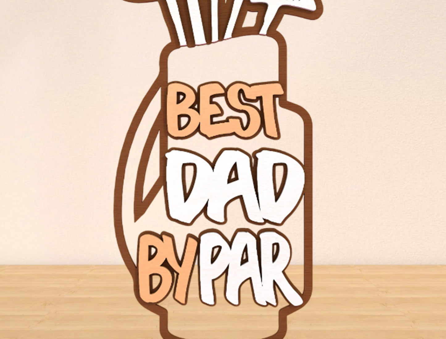 Golf Dad Sign SVG Bundle Laser Cut File for Glowforge and xTool