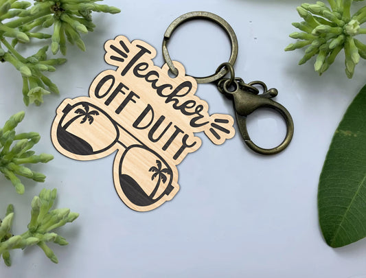 Teacher Keychain Bundle SVG Laser Cut File for Glowforge and xTool