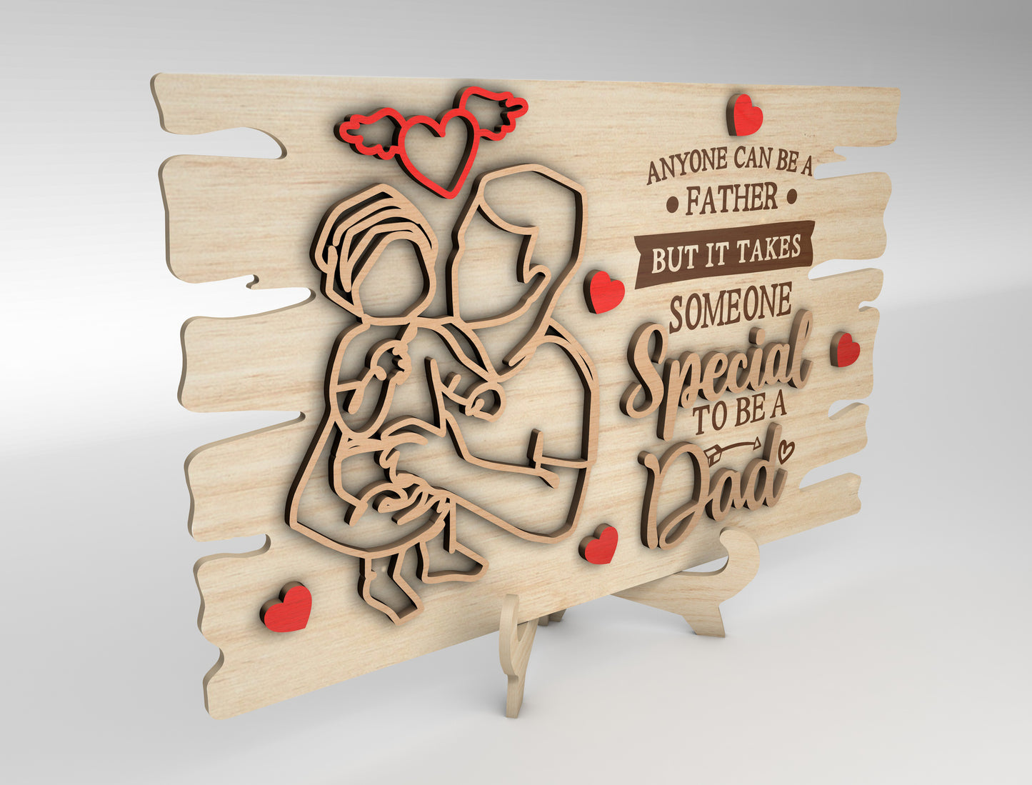 Father's Day Dad Quote Signs SVG Bundle Laser Cut File for xTool and Glowforge