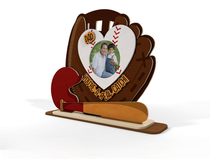 Baseball Photo Magnet SVG Bundle for Dad Laser Cut File