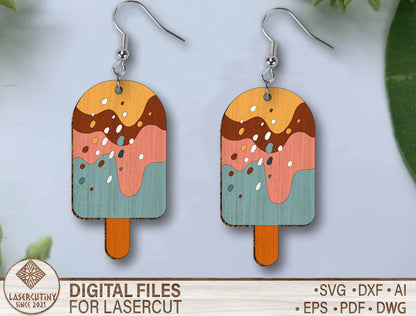 Boho Summer Earring SVG Bundle for Glowforge and LightBurn
