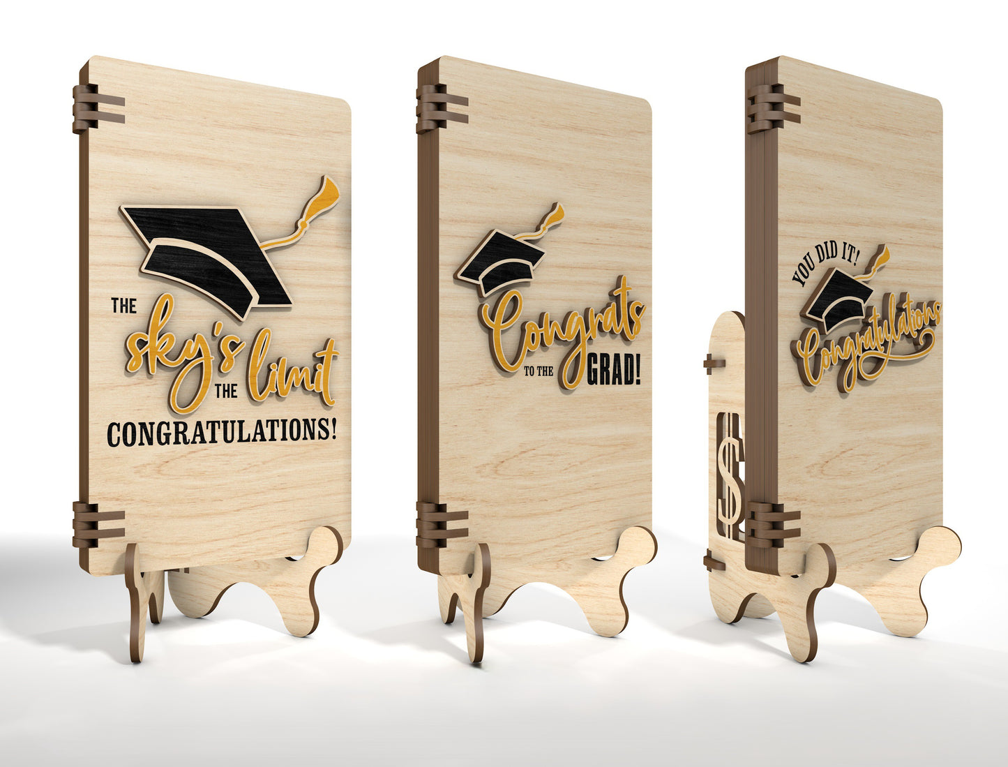 Graduation Cash Card SVG Laser Cut File for xTool and Glowforge