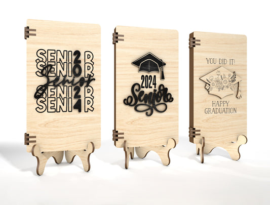 Graduation Money Holder Card SVG for Glowforge and LightBurn