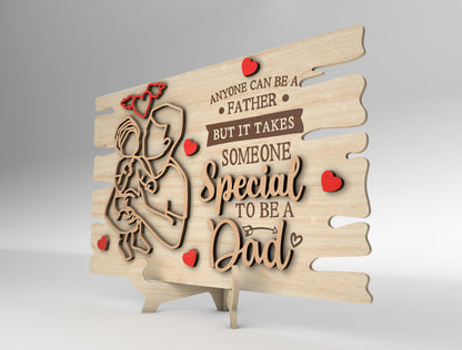 Father's Day Dad Quote Signs SVG Bundle Laser Cut File for xTool and Glowforge