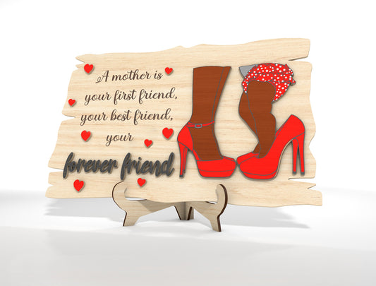 Funny Mother Daughter Sassy Mom Sign SVG Bundle for xTool and LightBurn