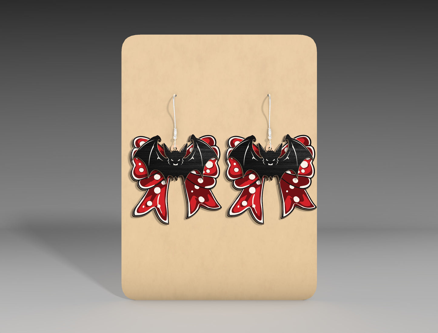 Halloween Bow Earrings SVG Bundle for Glowforge xTool LightBurn 9 Designs