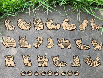 Pride Animal Earrings SVG Bundle Laser Cut File for xTool and Glowforge