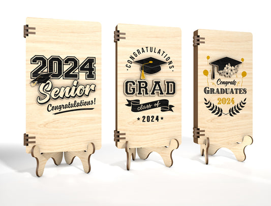 Graduation Cash Gift Holder SVG for xTool and Glowforge