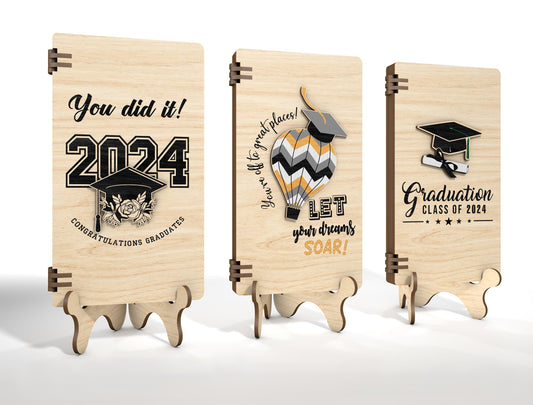 Graduation Money Gift Holder SVG for Glowforge and LightBurn