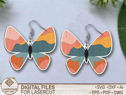 Boho Summer Earring SVG Bundle for Glowforge and LightBurn