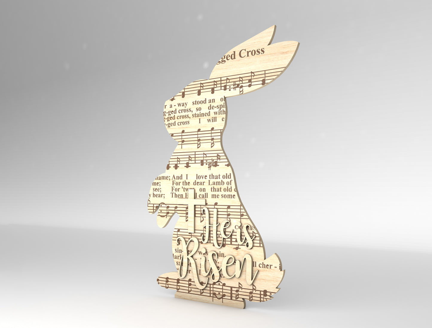 Easter Bunny Tabletop Sign Set SVG Spring Shelf for LightBurn and xTool