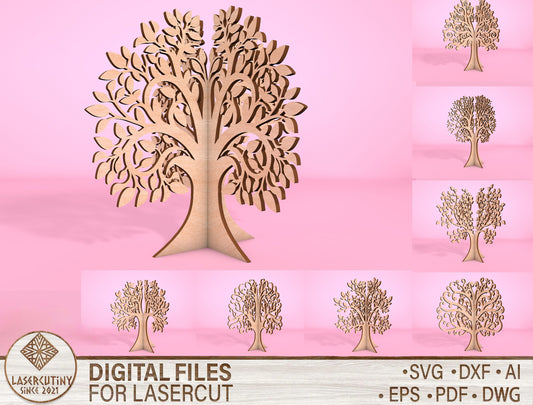 Tree of Life SVG Bundle Laser Cut File for LightBurn and Glowforge