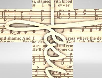 Christian Cross Tabletop Faith Shelf Sign SVG Bundle for Glowforge and xTool