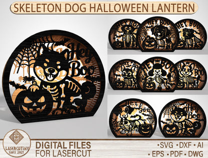 150+ Halloween Lantern & Candle Holder SVG Bundle Laser Cut Files