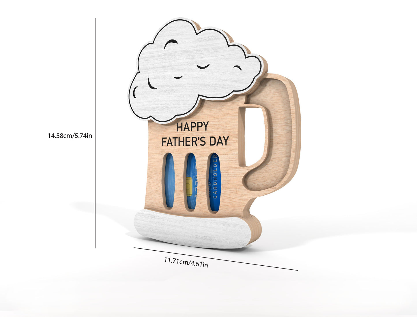 Beer Mug Gift Card Holder SVG for LightBurn and Glowforge Users