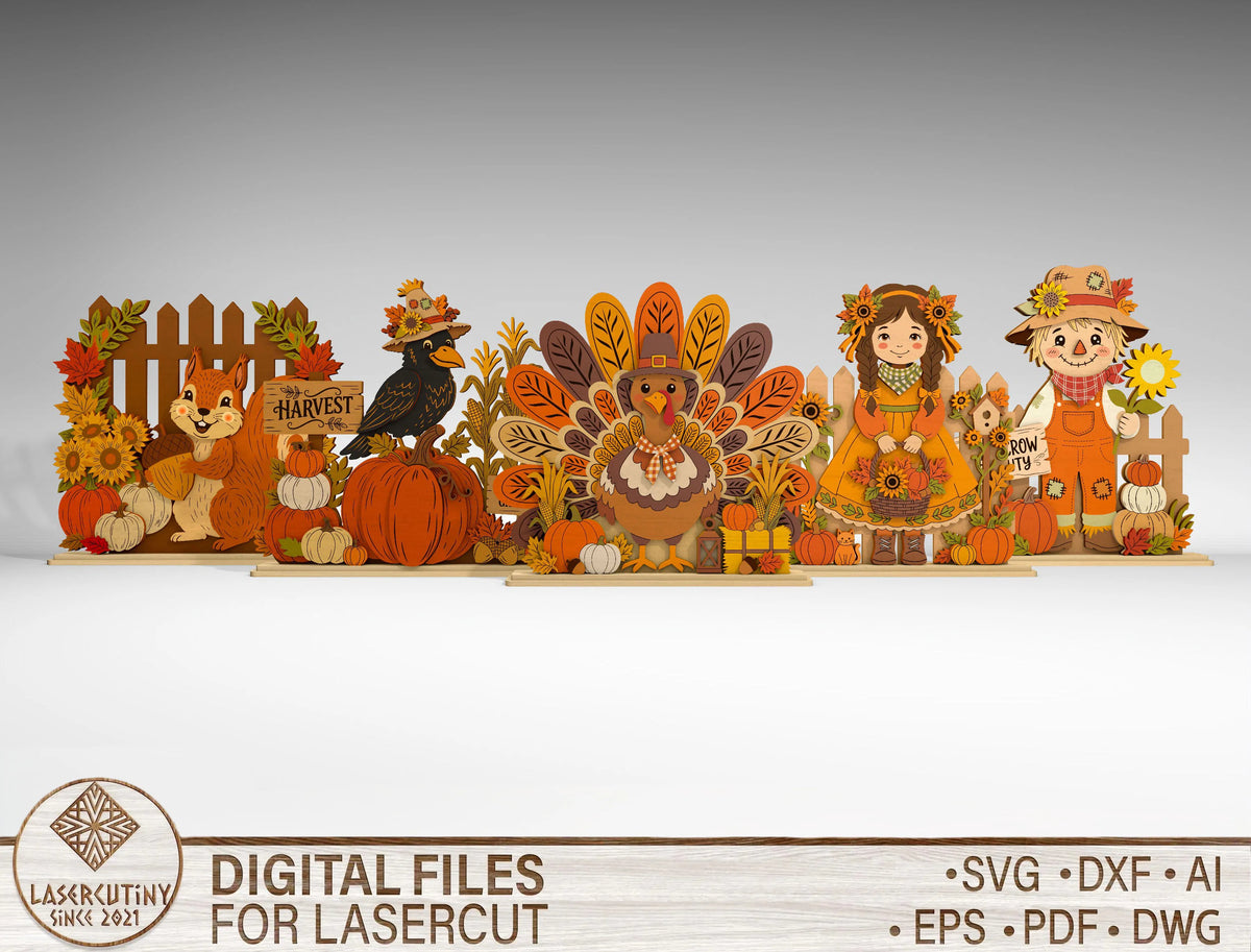 130+ Halloween Fall SVG Bundle Laser Cut Files