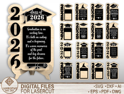 Graduation Quote Tabletop Sign SVG for LightBurn and Glowforge
