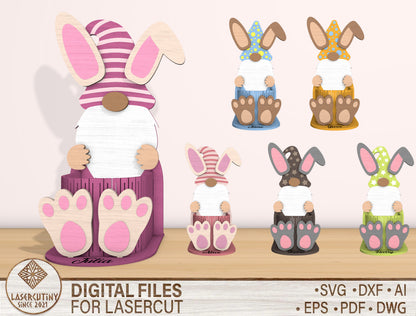 Bunny Candy Holder SVG Bundle Cute Rabbit Treat Easter for LightBurn