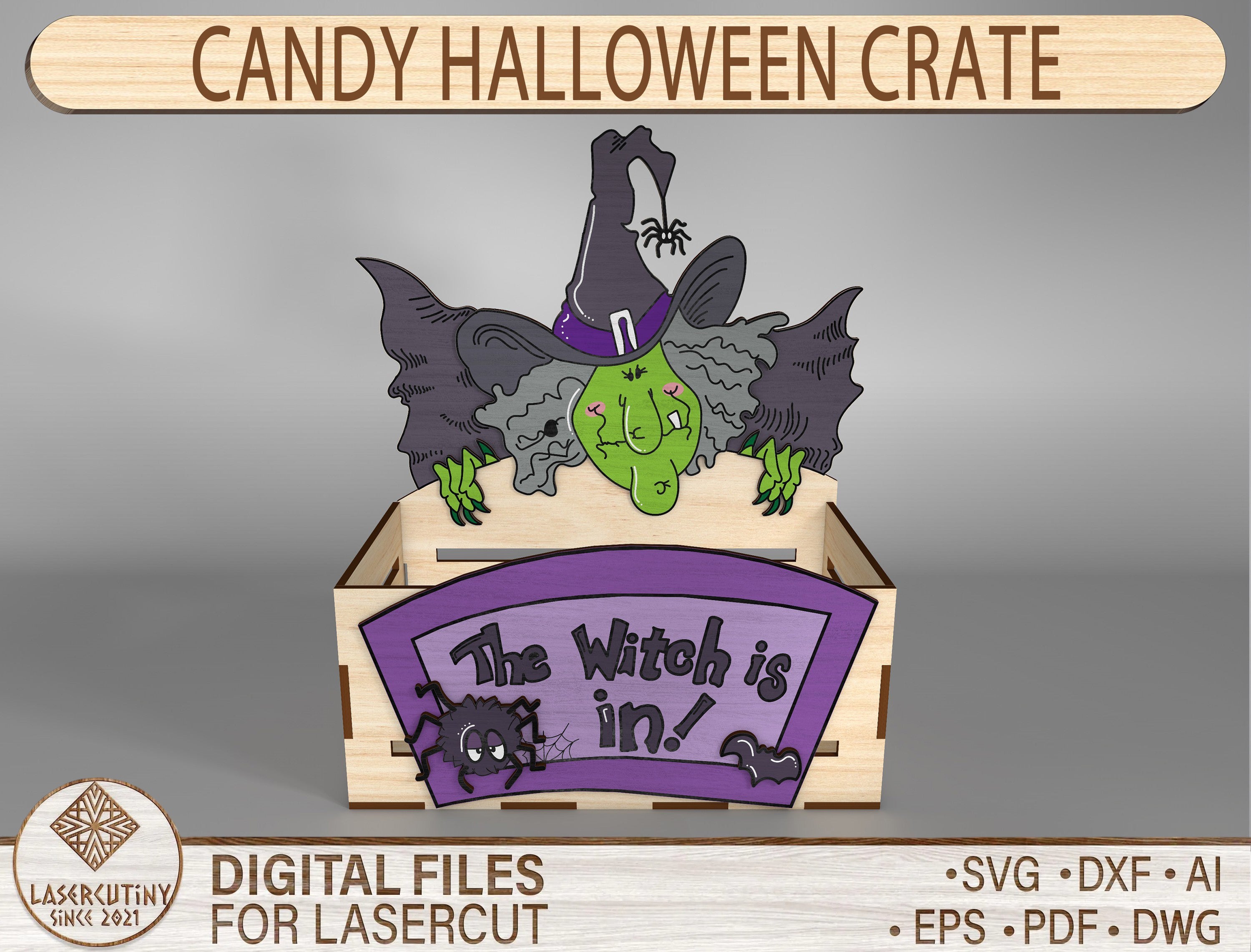 Candy Corn Trick or Treat Box SVG