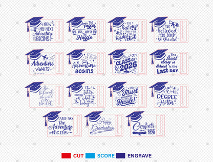 Graduation Money Holder SVG Bundle Laser Cut File for LightBurn Users