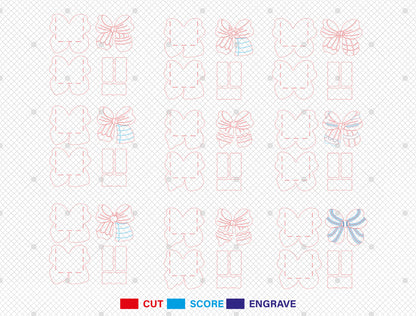 Personalized Butterfly Pen Holder SVG Bundle for Glowforge and xTool