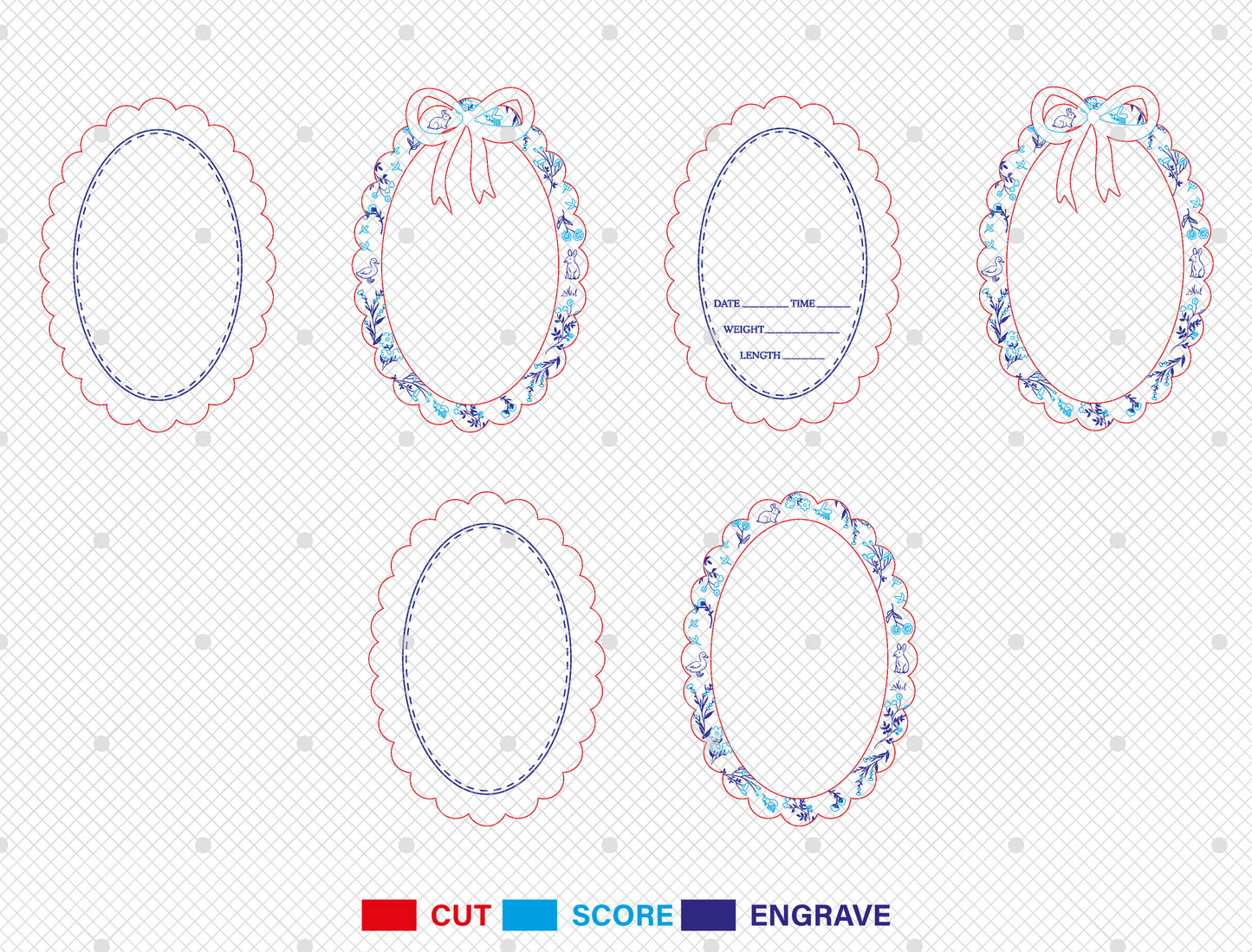 Baby Birth Stats Sign SVG File for Glowforge and xTool