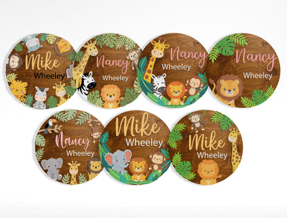 Safari Name Sign SVG Bundle Laser Cut File for Glowforge and xTool