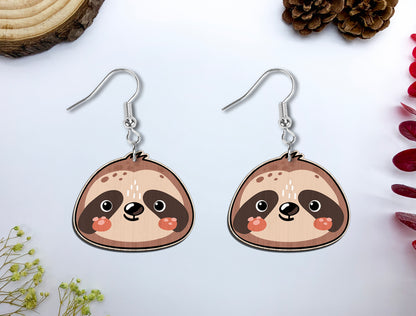 Cute Safari Animal Earrings SVG Bundle Laser Cut File