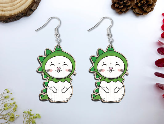 Cute Animal Costume Earrings SVG Bundle Laser Cut File
