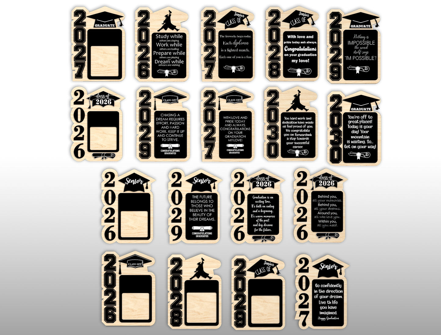 Graduation Quote Tabletop Sign SVG for LightBurn and Glowforge