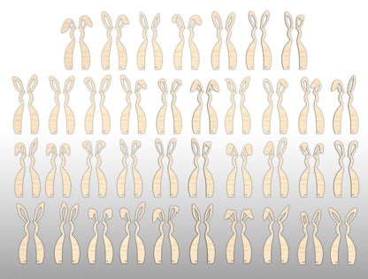 Easter Bunny Candle Holder SVG Bundle Bunny Lantern for xTool and LightBurn