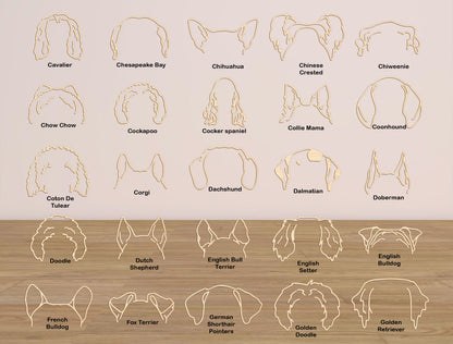 Dog Memorial Halo Sign SVG Laser Cut File for LightBurn