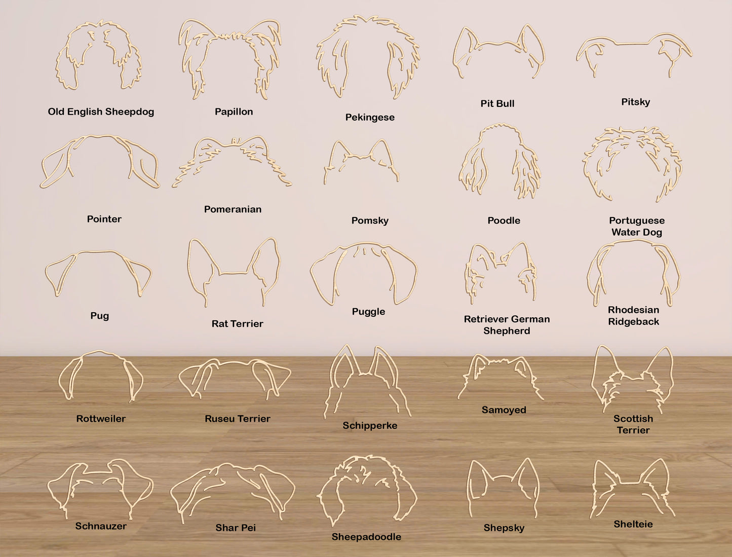 Dog Memorial Collar Holder SVG Laser Cut File for Glowforge