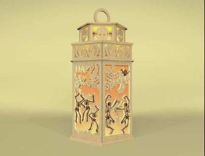 Halloween Witch Lantern SVG 3D Laser Cut File xTool