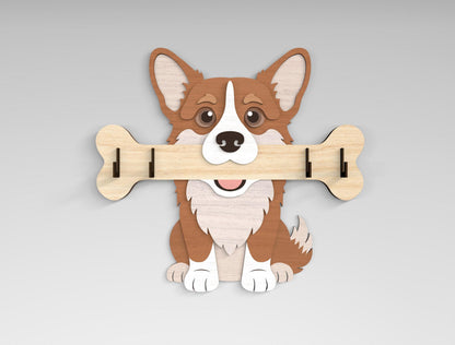 Dog Breed Key Holder SVG Bundle for Glowforge and LightBurn
