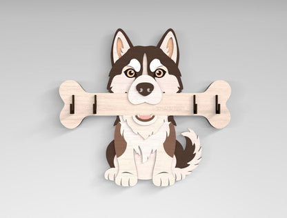 Dog Breed Key Holder SVG Bundle for Glowforge and LightBurn