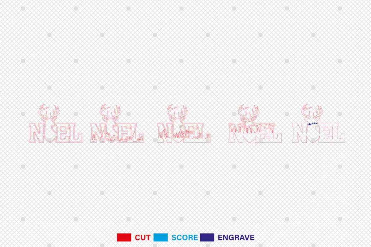 Multilayer Noel Scene Art Laser Cut File Svg - Image 3