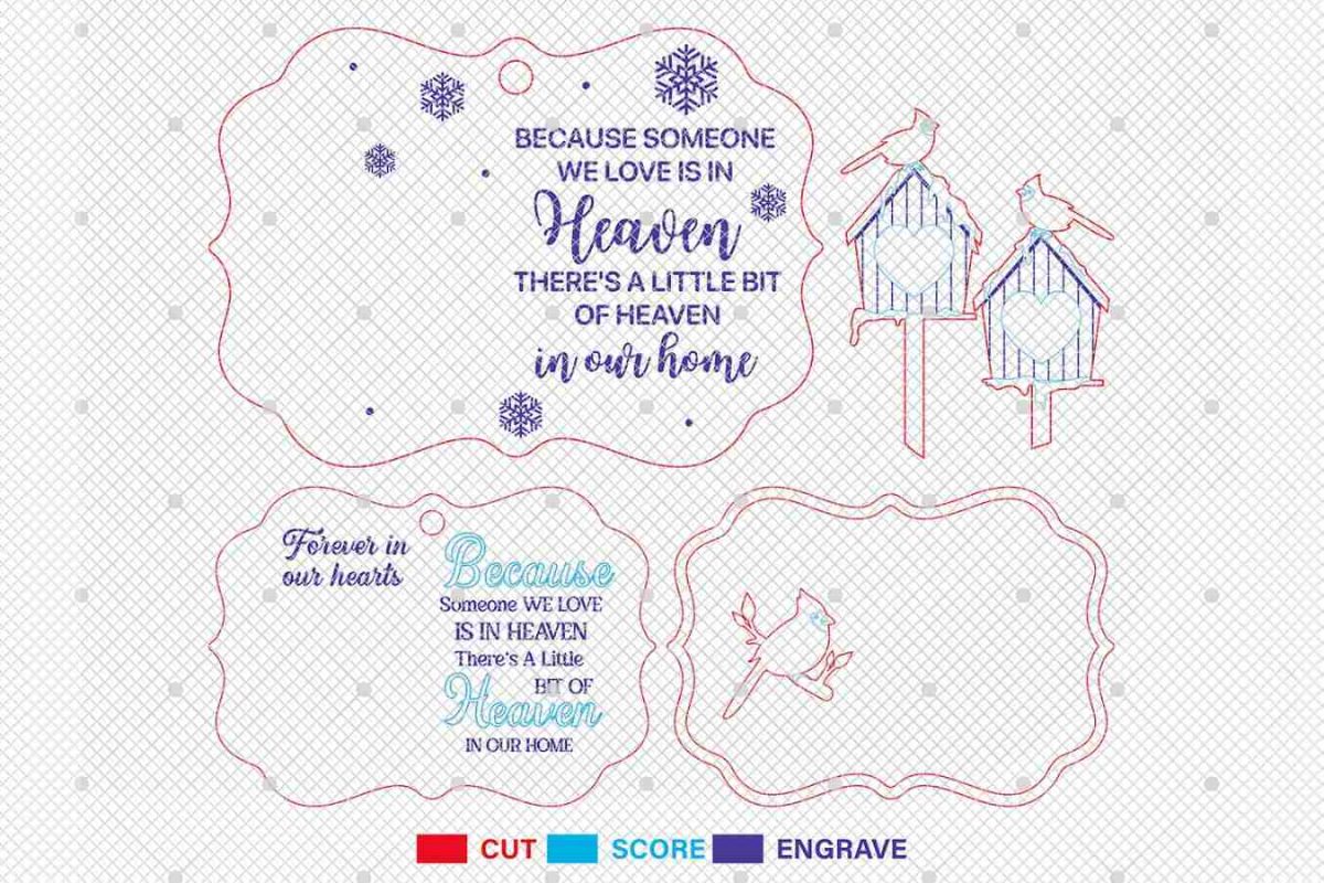Personalized Memorial Ornament Cut File Svg - Image 3
