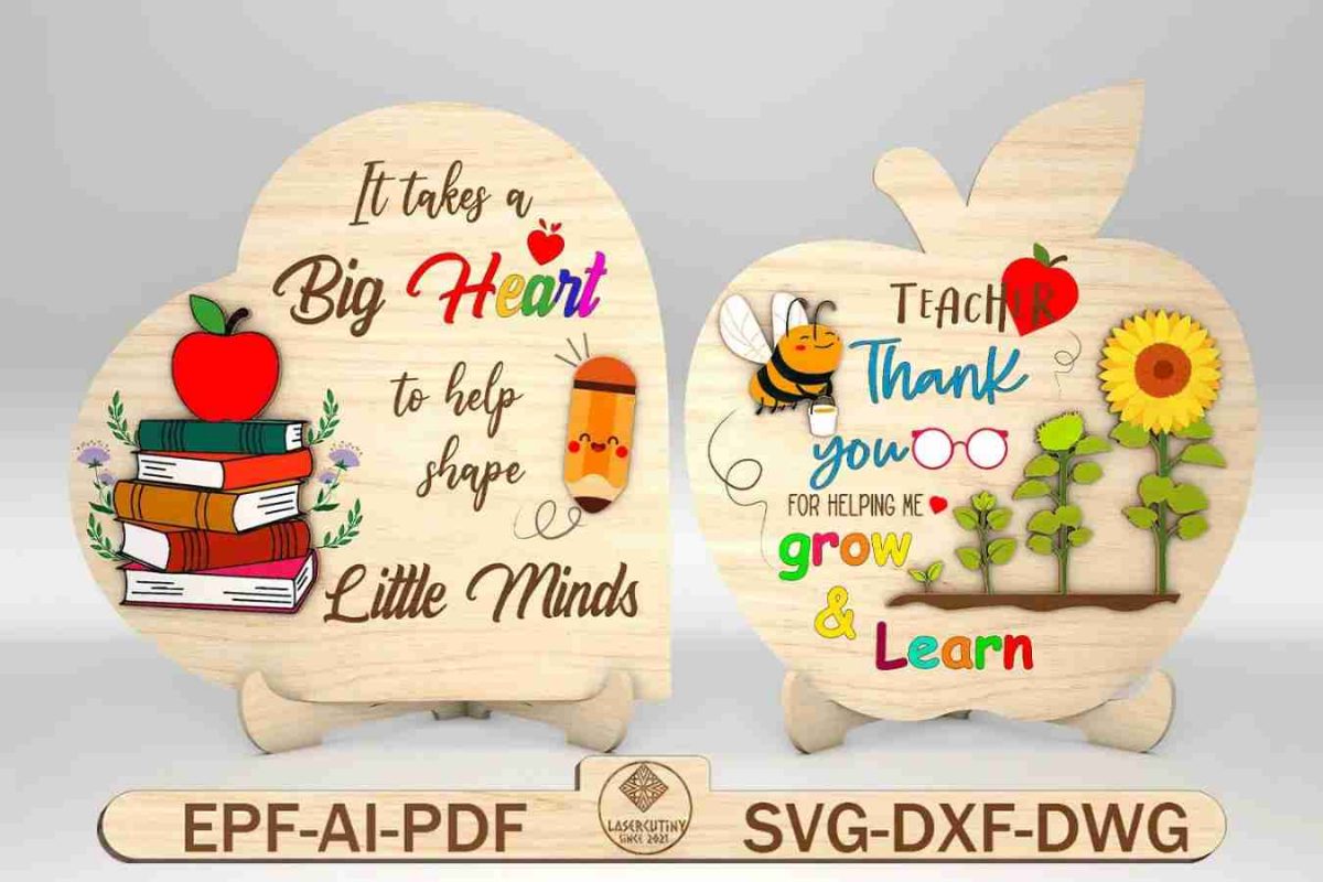 Personalized Teacher Apple Sign SVG