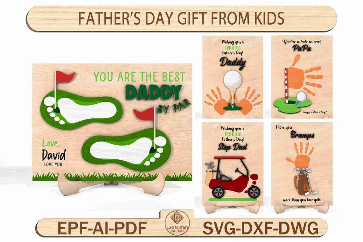 Father's Day Sport Fridge Magnet Photo Frame Svg