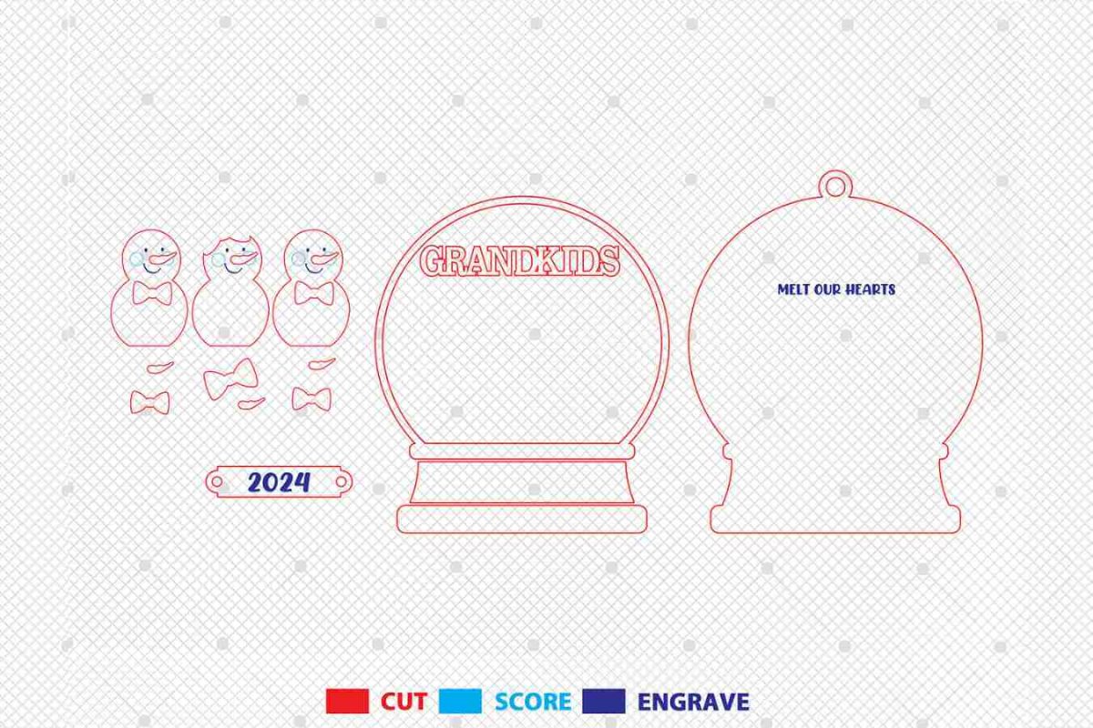 Personalized Grandkids Ornament 2024 Svg - Image 3