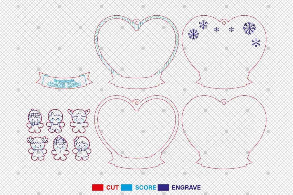 Personalized Christmas Family Ornament Svg - Image 3