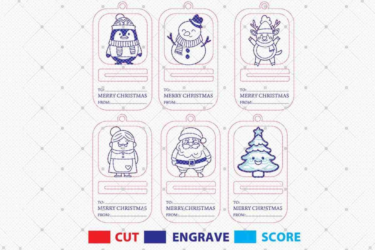 Merry Christmas Money Holder Cut File Svg - Image 3