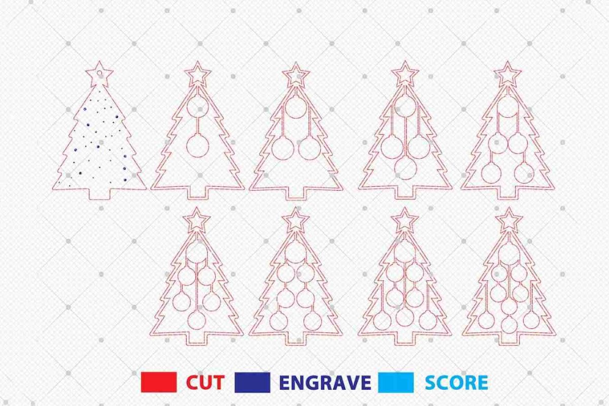 Personalized Christmas Family Ornament Laser Cut File Svg - Image 3
