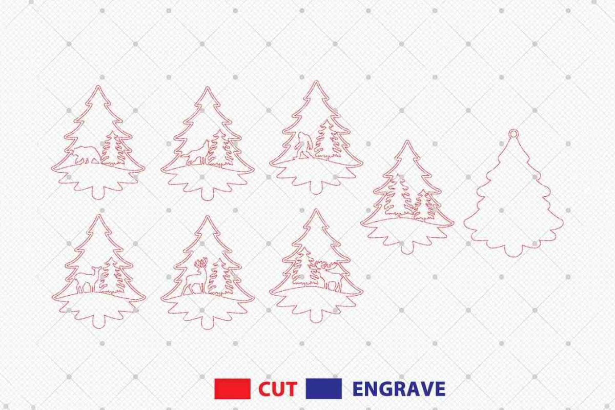 Personalized Animal Forest Ornament Svg - Image 3