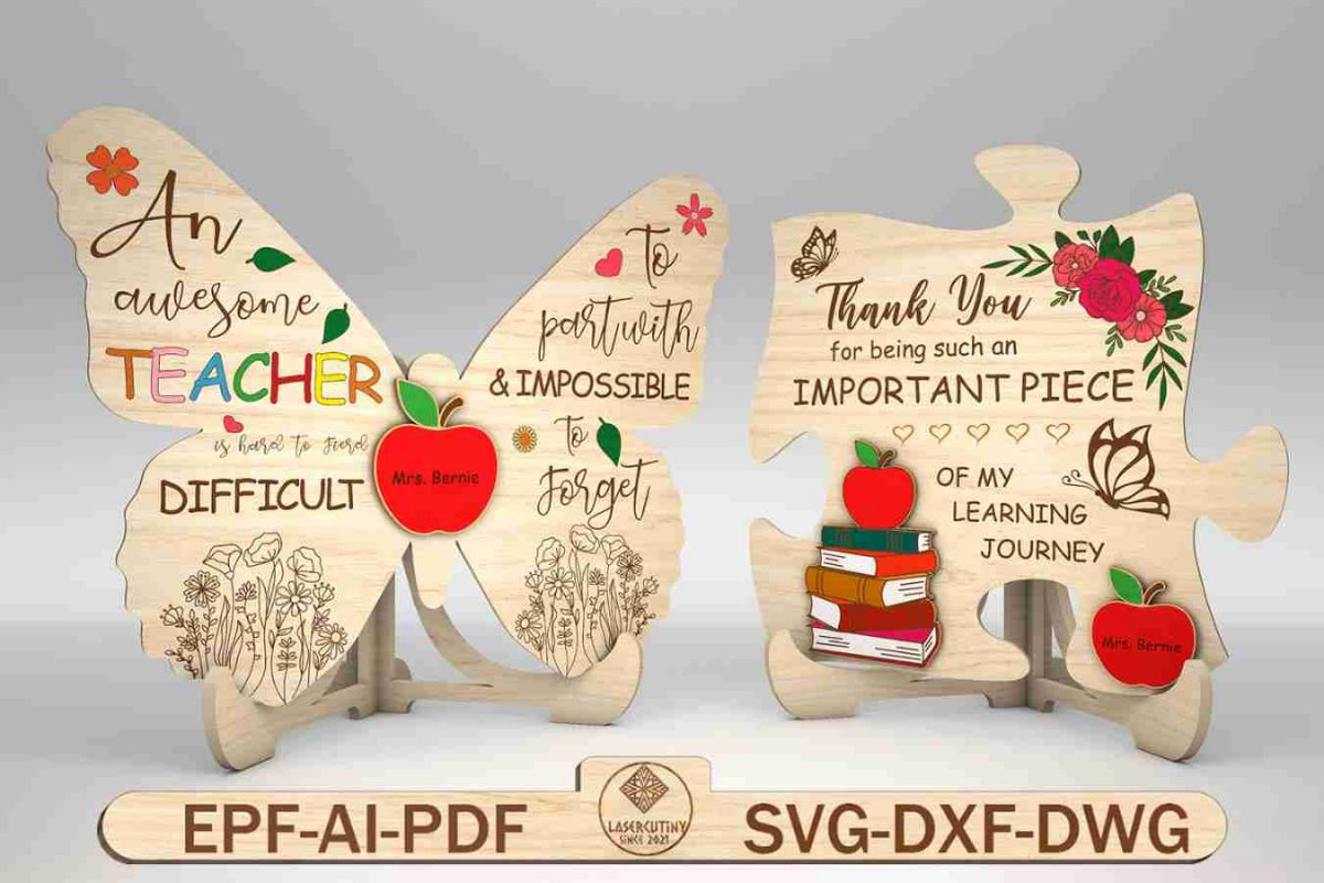 Personalized Teacher Puzzle Sign SVG