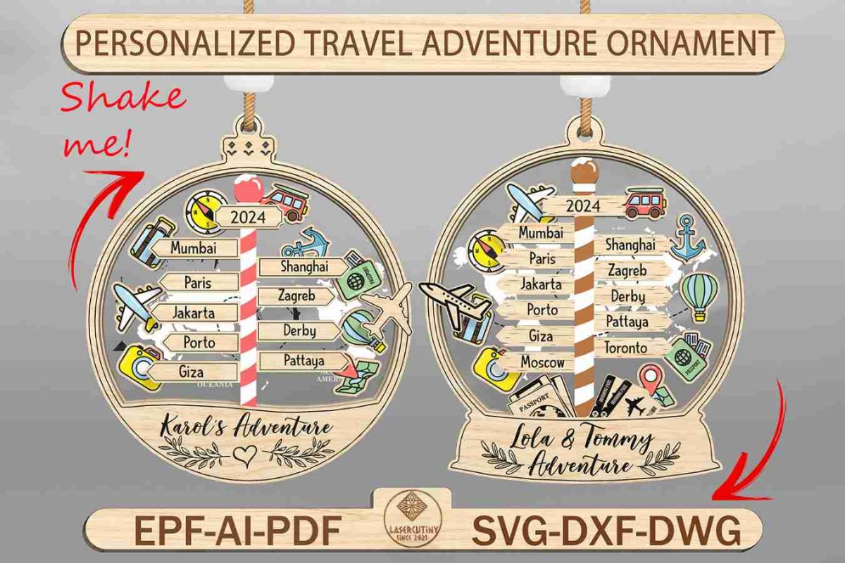 2024 Personalized Adventure Shake Ornament Svg